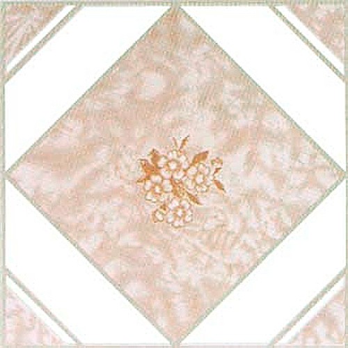 Beige vinyl floor tiles pc - beige,