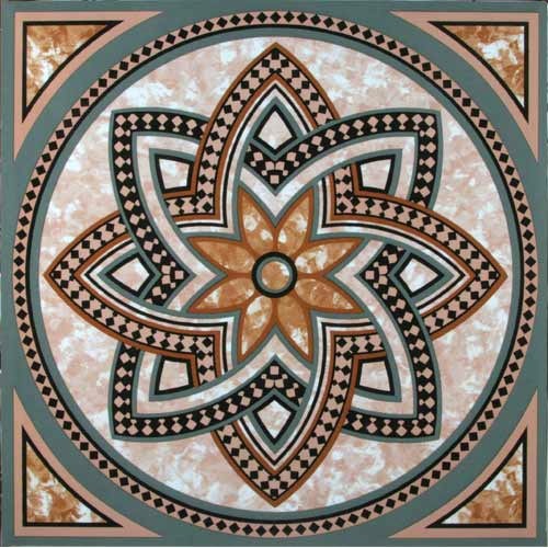 Mosaic vinyl floor tile - vinyl,